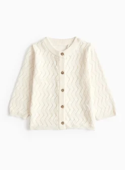 Cream Zig Zag Cardigan 12-18 months