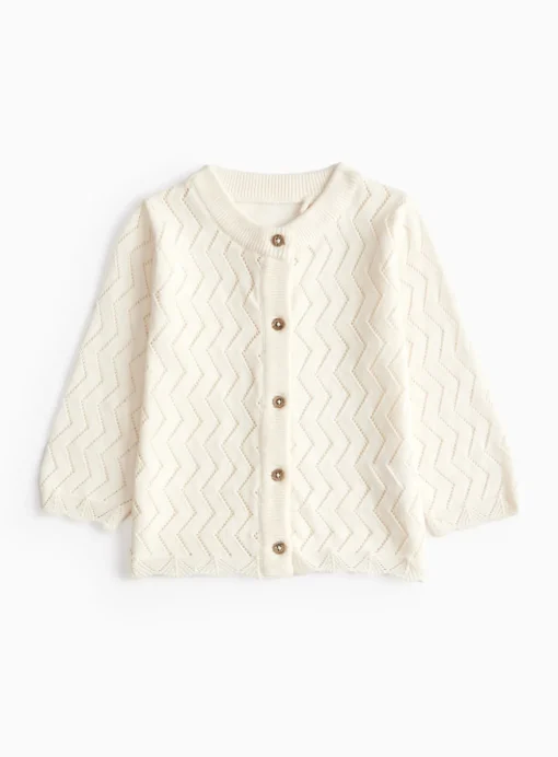 Cream Zig Zag Cardigan 12-18 months
