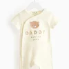 Daddy Makes Me Smile Slogan Romper 9-12 months