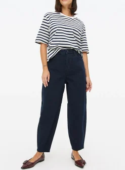 Dark Denim Barrel Leg Jeans 16L