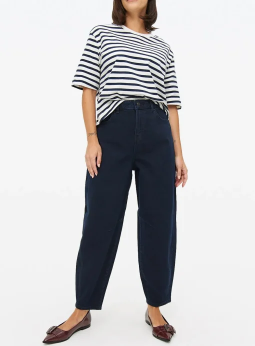 Dark Denim Barrel Leg Jeans 16L