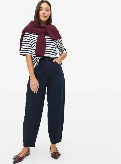 Dark Denim Barrel Leg Jeans 16L