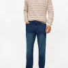 Dark Wash Straight Leg Jeans 38S