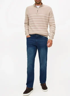 Dark Wash Straight Leg Jeans 38S