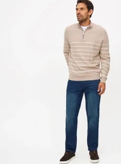 Dark Wash Straight Leg Jeans 38S