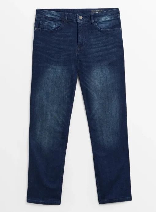 Dark Wash Straight Leg Jeans 38S
