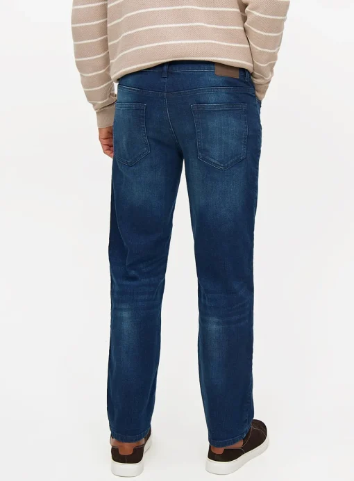 Dark Wash Straight Leg Jeans 38S