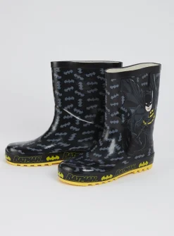 DC Comics Batman Black Wellies - 13 Infant