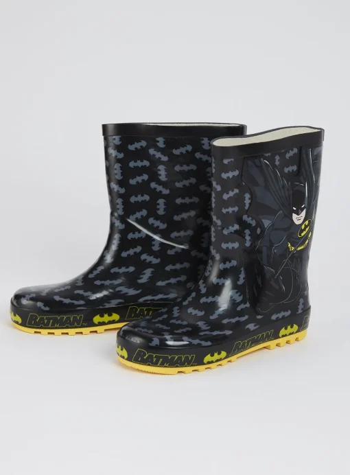 DC Comics Batman Black Wellies - 13 Infant