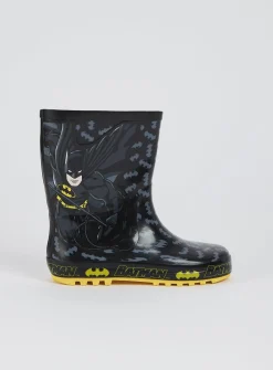 DC Comics Batman Black Wellies - 13 Infant