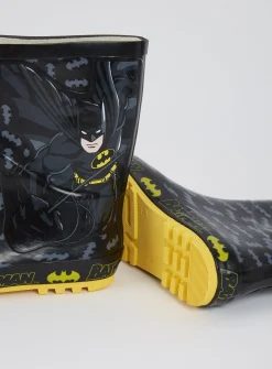 DC Comics Batman Black Wellies - 13 Infant