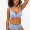 DD+ Blue Lace Underwired Full Cup Bra 38G