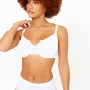 DD+ White Dual Moulded Lace Padded Bra 34DD