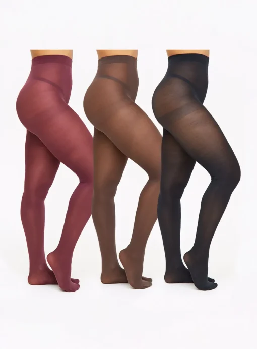 60 Denier Opaque Tights 3 Pack M