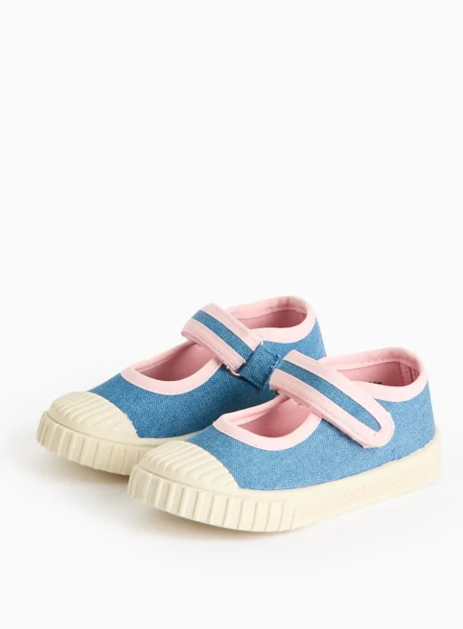 Denim Chunky Sole Mary-Jane Shoes 7 Infant