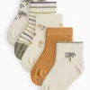 Desert Safari Print Socks 5 Pack 12-24 months