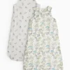 Dino Print 1.5 Tog Sleeping Bag 2 Pack 6-12 months