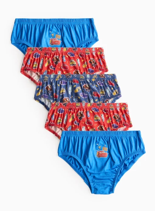 Disney Cars Character Printed Briefs 5 Pack 4-5 years
