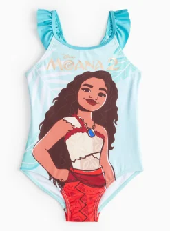 Disney Moana Blue Frill Swimsuit 3 years
