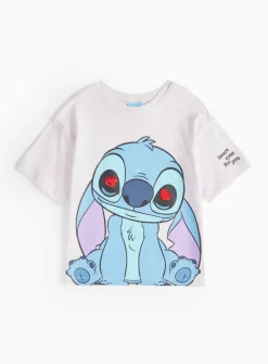 Disney Stitch Heart Eyes Print T-Shirt 6 years