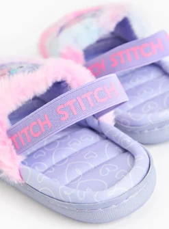 Disney Stitch Ombre Fluffy Ankle Strap Slippers 1-2