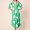 DOROTHY PERKINS Green Floral Button Through Midi Dress 12
