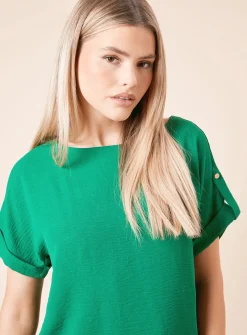 DOROTHY PERKINS Roll Sleeve Blouse 16