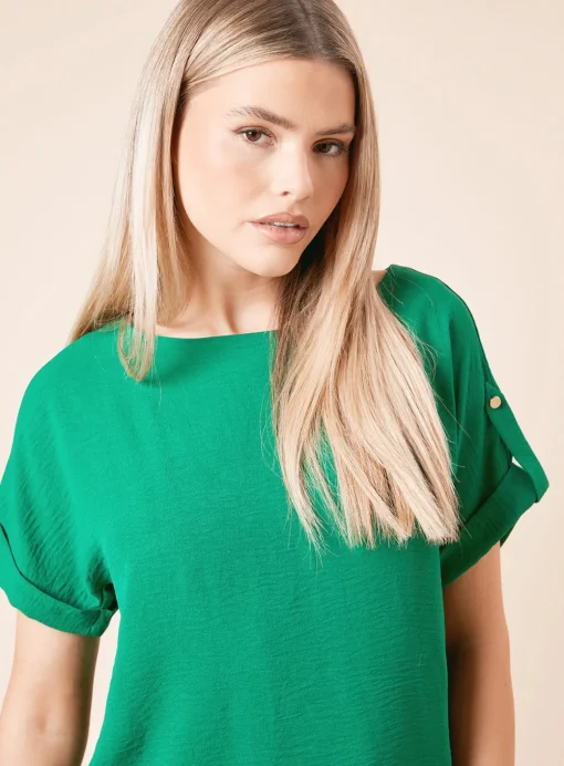 DOROTHY PERKINS Roll Sleeve Blouse 16