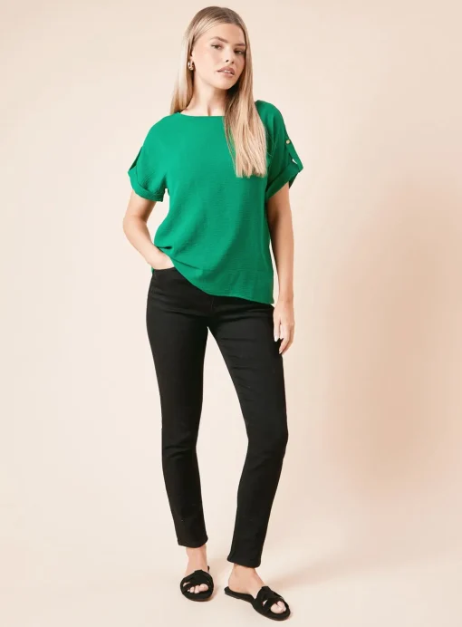 DOROTHY PERKINS Roll Sleeve Blouse 16