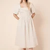 DOROTHY PERKINS Stone Pleated Bodice Midi Dress 18