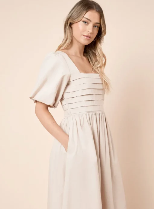 DOROTHY PERKINS Stone Pleated Bodice Midi Dress 18