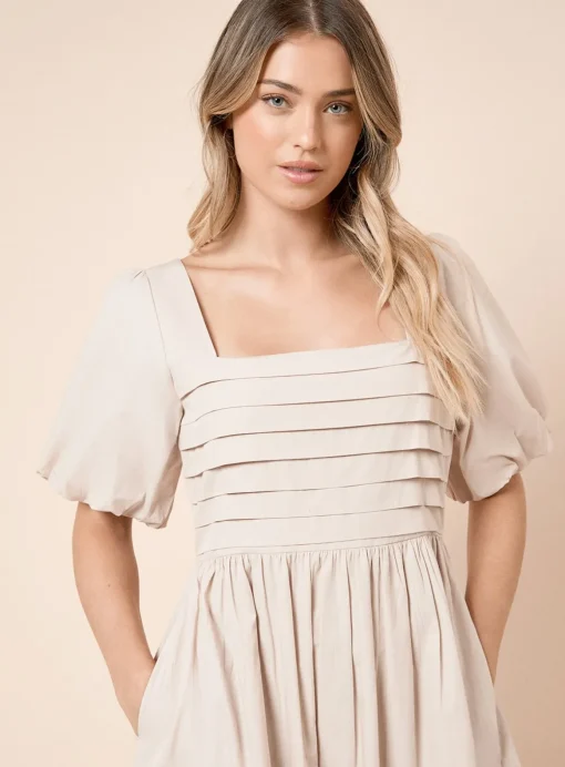 DOROTHY PERKINS Stone Pleated Bodice Midi Dress 18