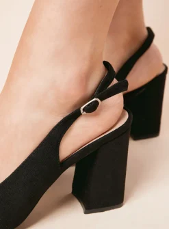 DOROTHY PERKINS Wide Fit Ellens Pointed Block Heel Slingback Court shoes 3