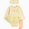 Easter Chick Tutu Bodysuit Set 12-18 months