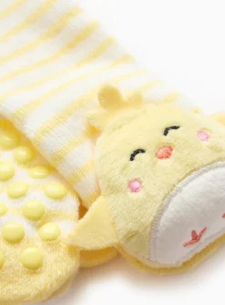 Easter Chick Yellow Rattle Socks 1-6 months