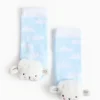 Easter Lamb Blue Rattle Socks 1-6 months