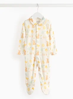 Easter Print Long Sleeve Sleepsuit Up to 3 mths