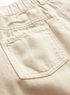 Ecru Wide Leg Denim Jeans 5 years