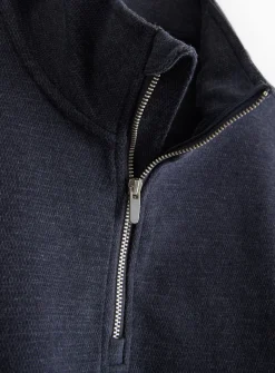 Elevated Navy Half-Zip Sweatshirt XXXXL