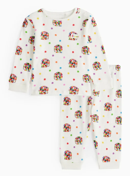 Elmer The Patchwork Elephant Top & Leggings Set 6-9 months