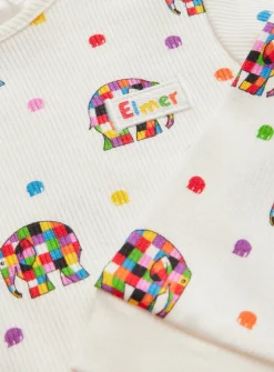 Elmer The Patchwork Elephant Top & Leggings Set 6-9 months