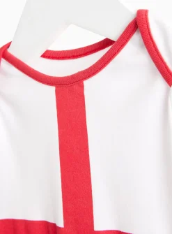 England Flag Long Sleeve Sleepsuit 3-6 months