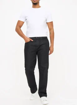 Everyday Black Straight Leg Denim Jeans 34R