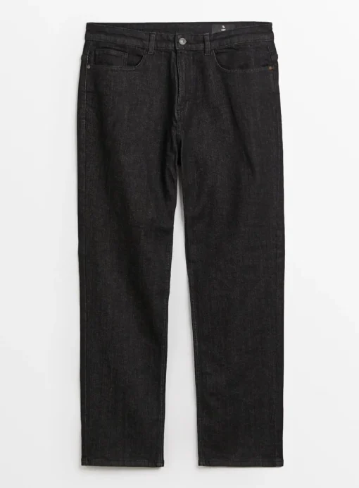 Everyday Black Straight Leg Denim Jeans 34R