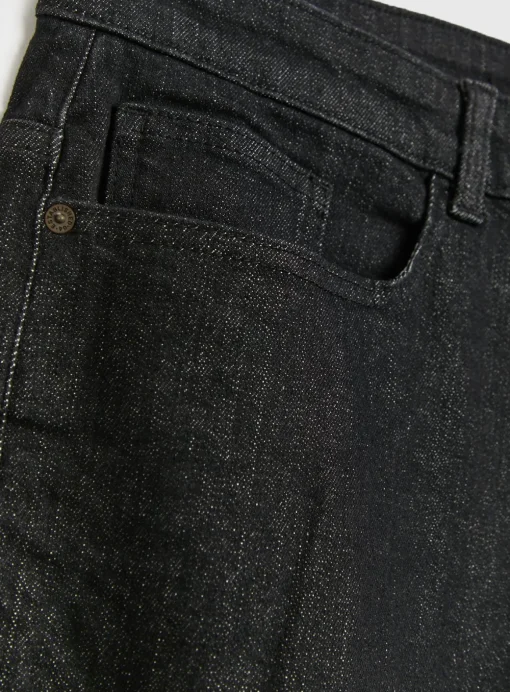 Everyday Black Straight Leg Denim Jeans 34R