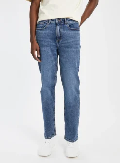 Everyday Mid Wash Denim Straight Leg Jeans 34L