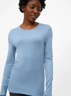 Faded Blue Maximum-Warmth Thermal Top S