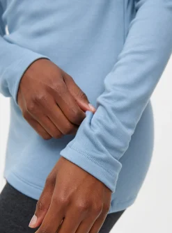 Faded Blue Maximum-Warmth Thermal Top S