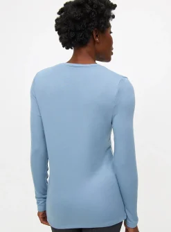 Faded Blue Maximum-Warmth Thermal Top S