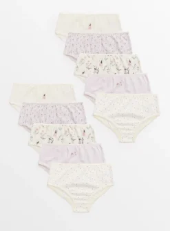 Fairy & Floral Print Briefs 10 Pack 4-5 years
